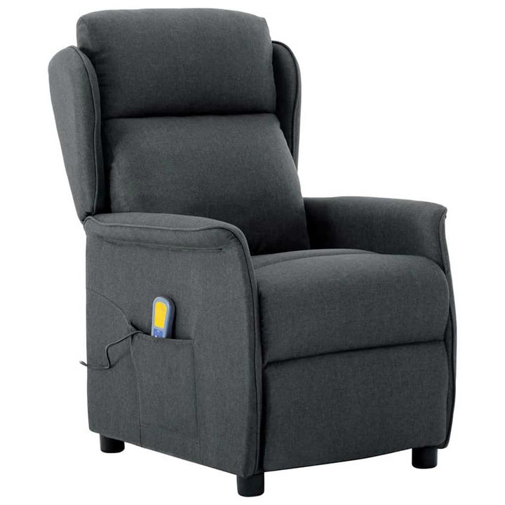 Massagestol Mørkegrå 93.5 x 67.5 x 101.5 cm Stof