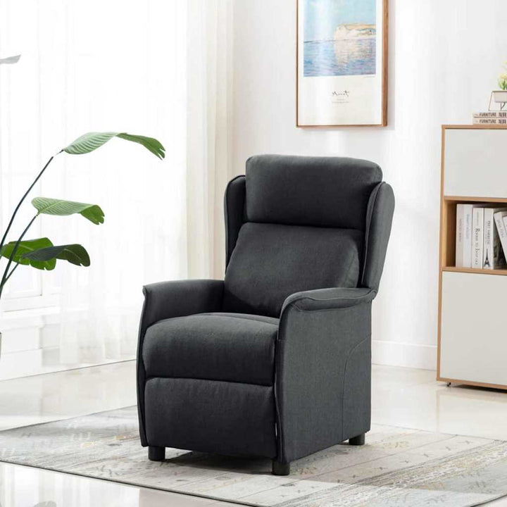 Massagestol med pude Mørkegrå 93.5 x 67.5 x 101.5 cm Stof