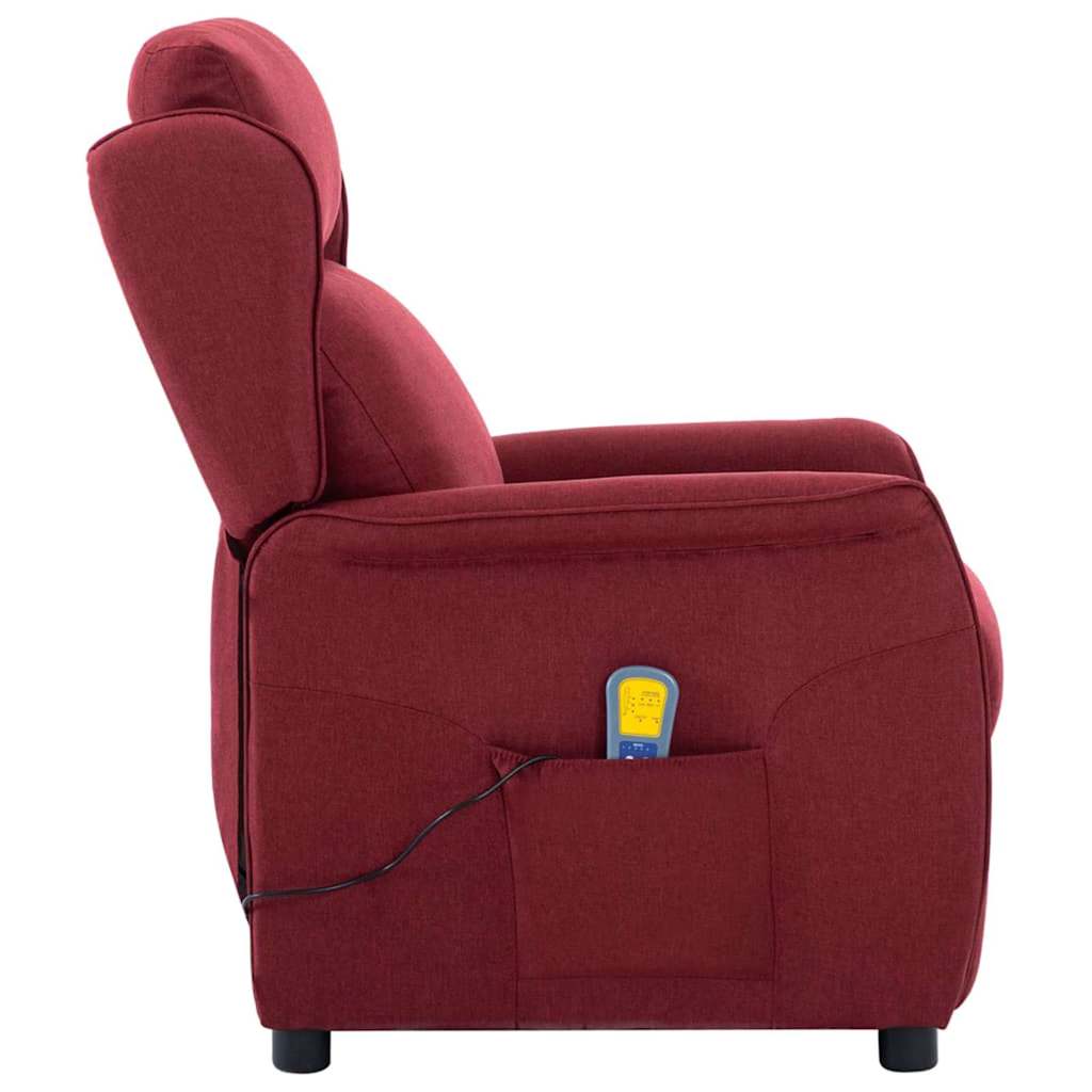 Massagestol med pude Vin 93.5 x 67.5 x 101.5 cm Stof