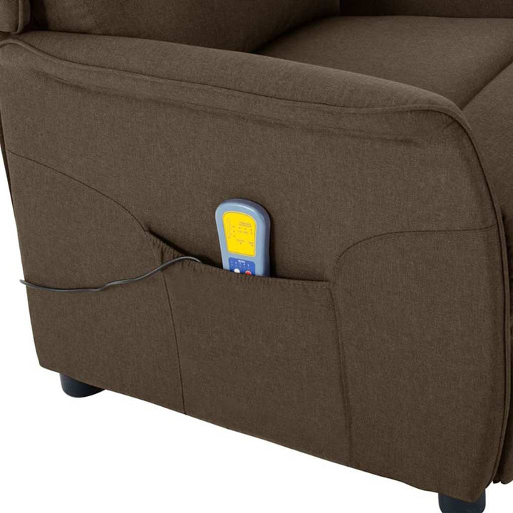 Massagestol Brun 93.5 x 67.5 x 101.5 cm Stof