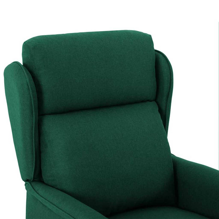 Massagestol med pude Mørkegrøn 93.5 x 67.5 x 101.5 cm Stof