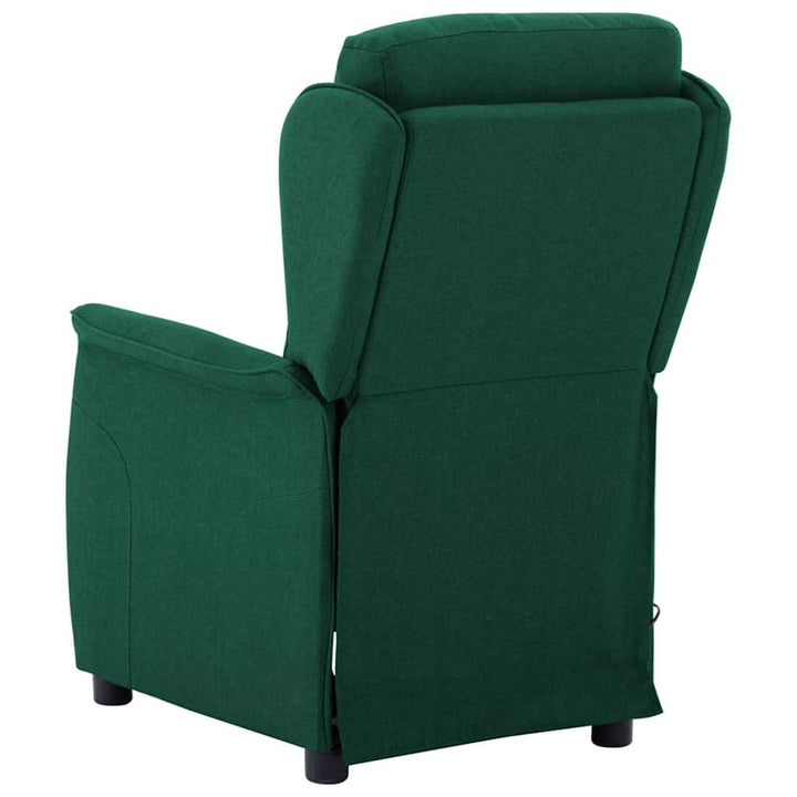 Massagestol med pude Mørkegrøn 93.5 x 67.5 x 101.5 cm Stof