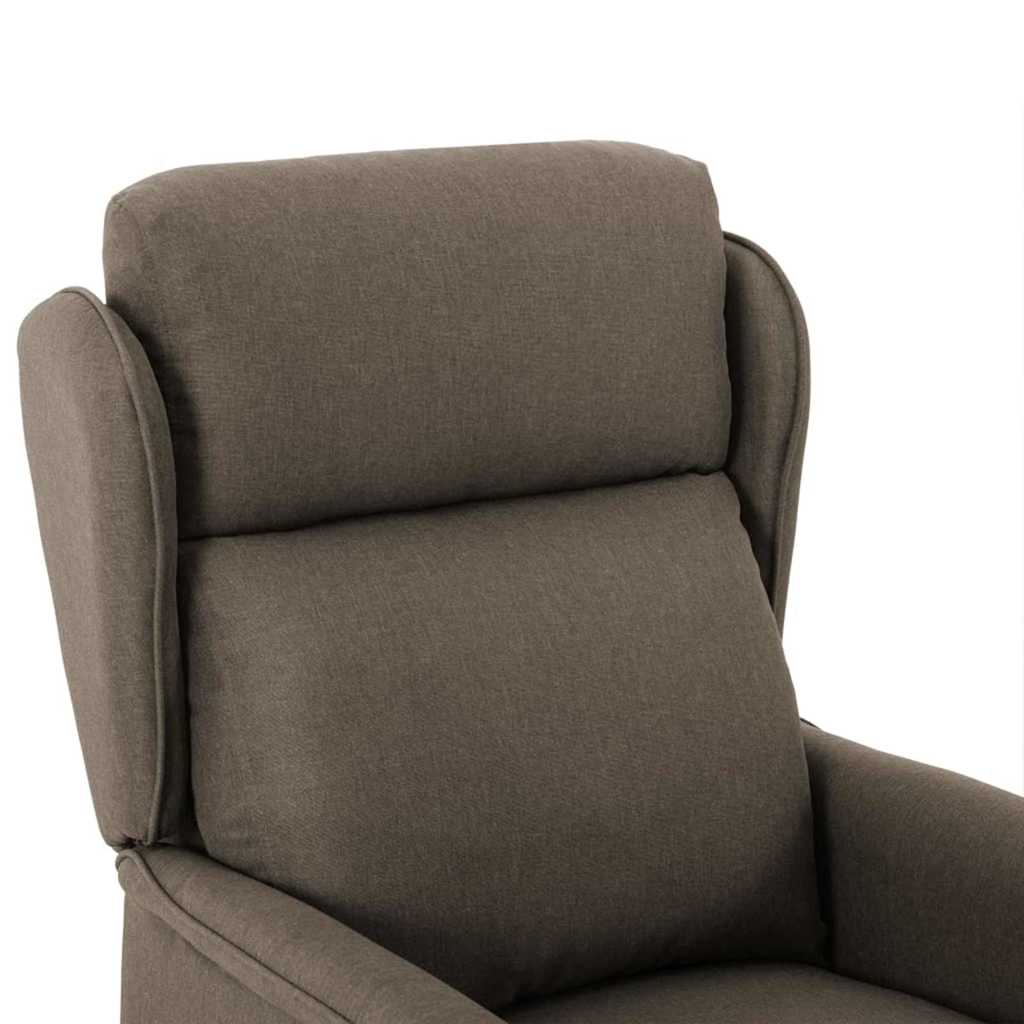 Massagestol med pude Gråbrun 93.5 x 67.5 x 101.5 cm Stof