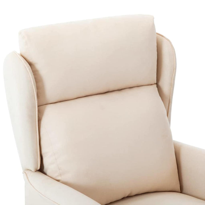 Massagestol med pude Creme 93.5 x 67.5 x 101.5 cm Stof