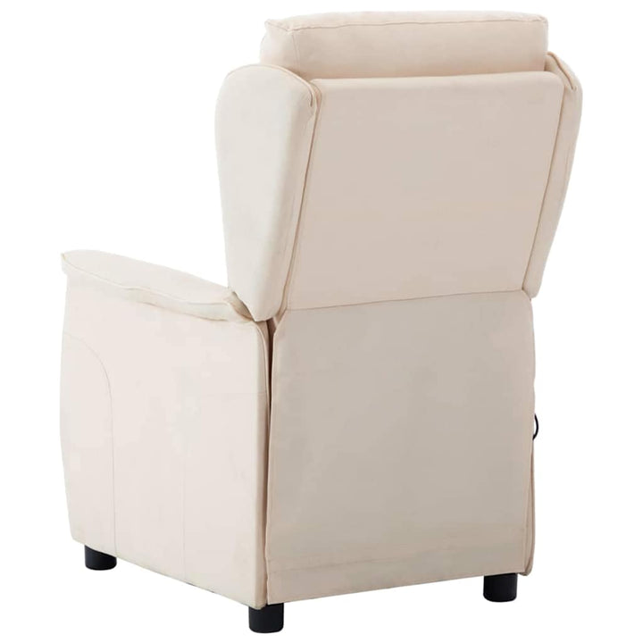 Massagestol Creme 93.5 x 67.5 x 101.5 cm Stof