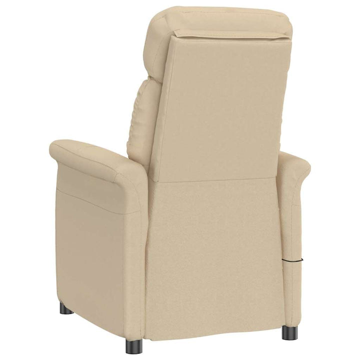 Massagestol Creme 96.5 x 70.5 x 95 cm Mikrofiber