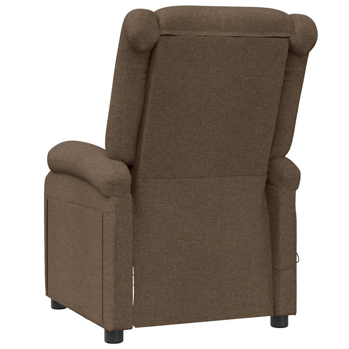 massagestol stof brun