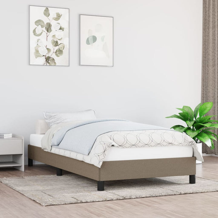 sengeramme uden madras 80x200 cm stof gråbrun