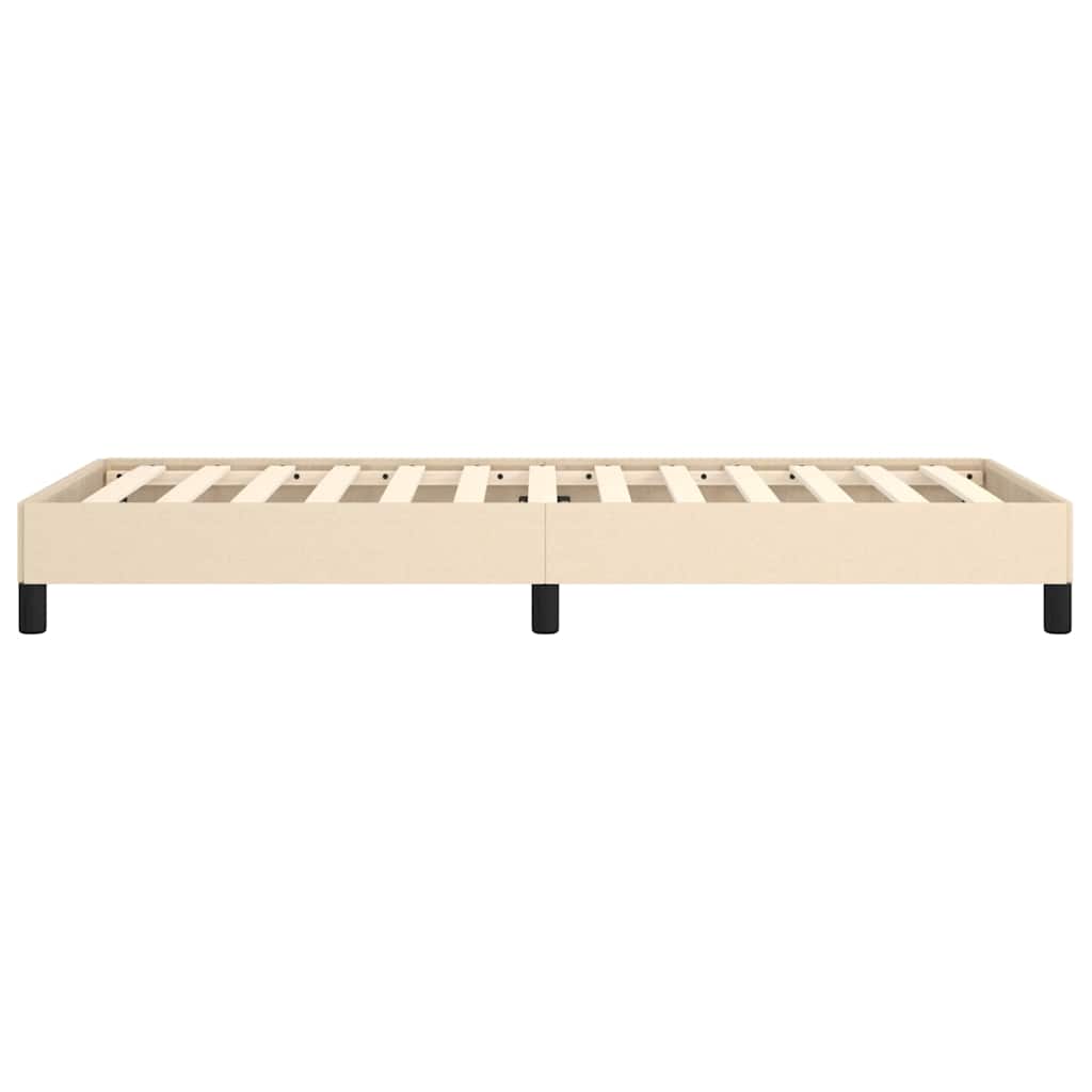 sengeramme uden madras 80x200 cm stof cremefarvet