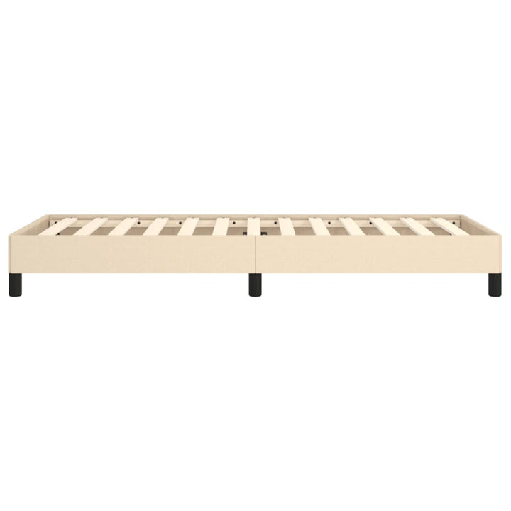 sengeramme uden madras 80x200 cm stof cremefarvet
