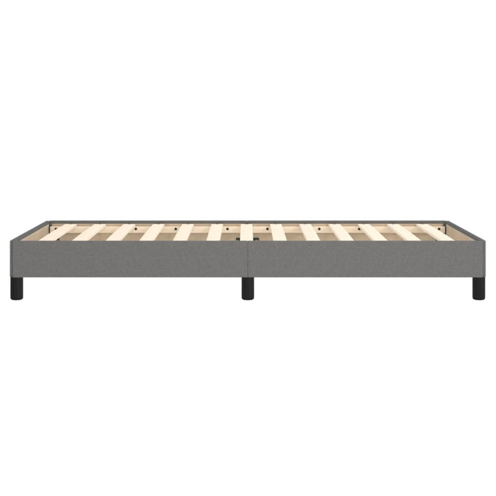Sengeramme uden madras Mørkegrå 90x200 cm Stof