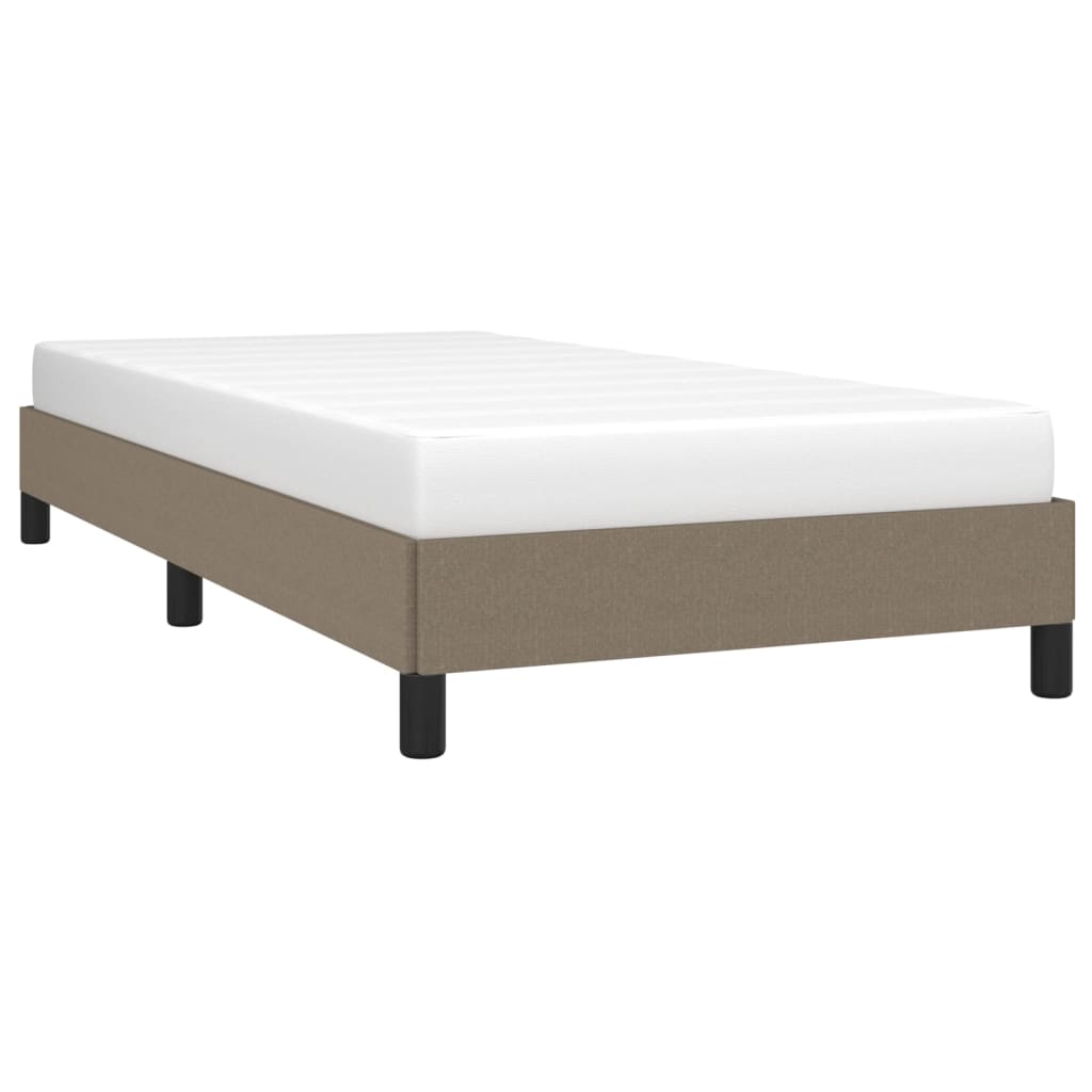sengeramme uden madras 90x200 cm stof gråbrun