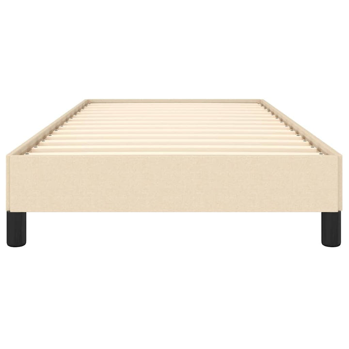 sengeramme uden madras 90x200 cm stof cremefarvet