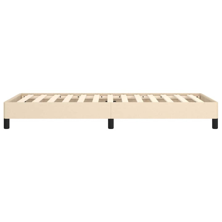 sengeramme uden madras 90x200 cm stof cremefarvet