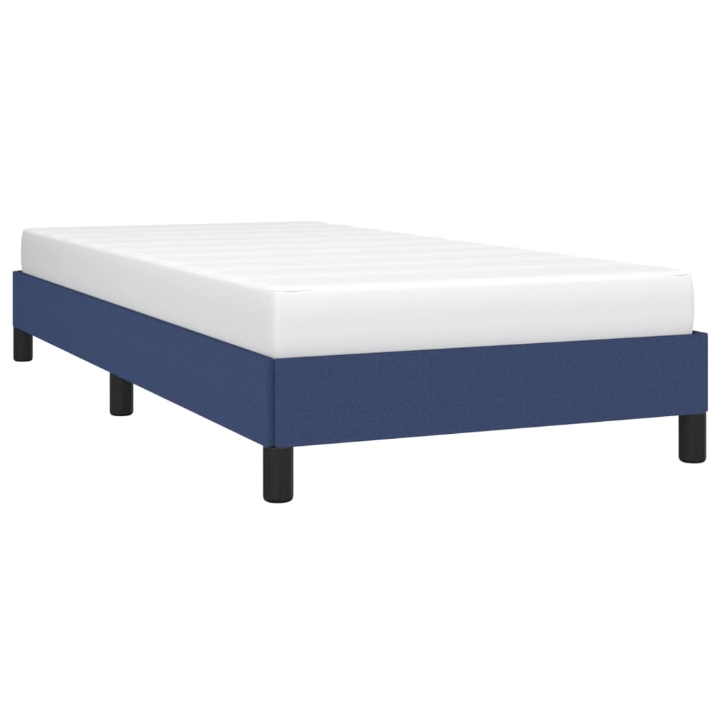 sengeramme uden madras 90x200 cm stof blå