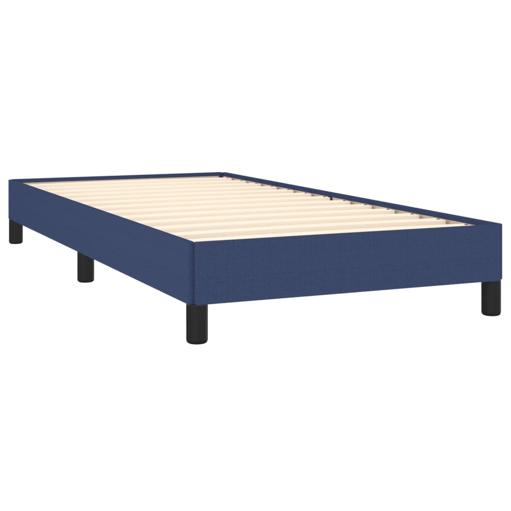 sengeramme uden madras 90x200 cm stof blå