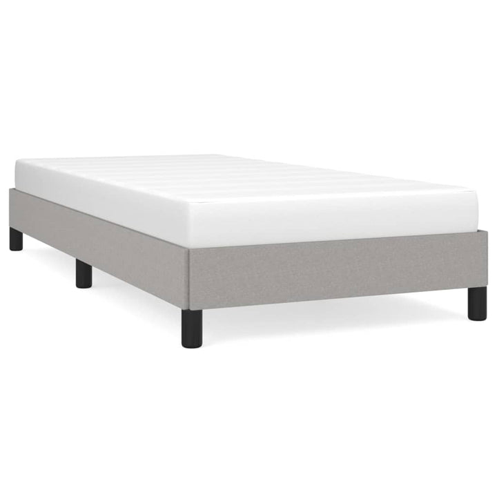 Sengeramme uden madras Lysegrå 100x200 cm Stof