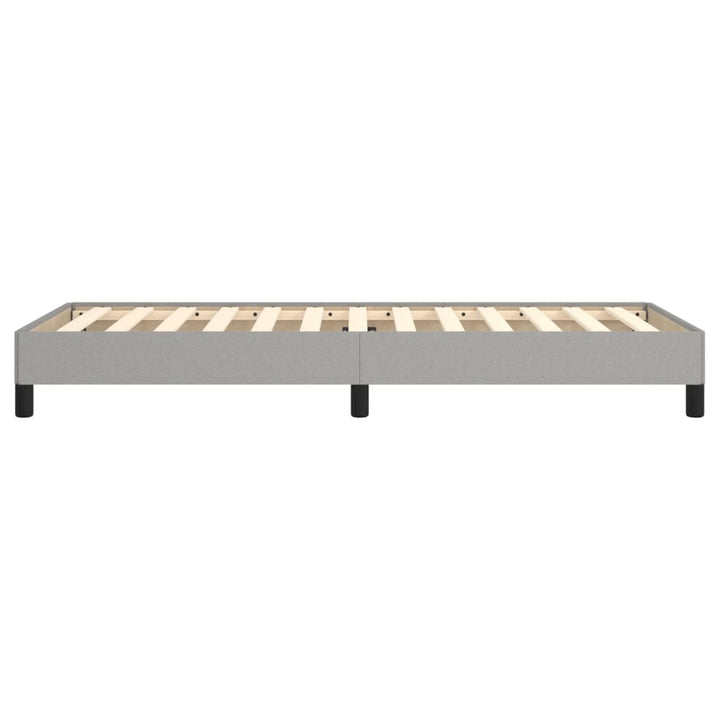 Sengeramme uden madras Lysegrå 100x200 cm Stof