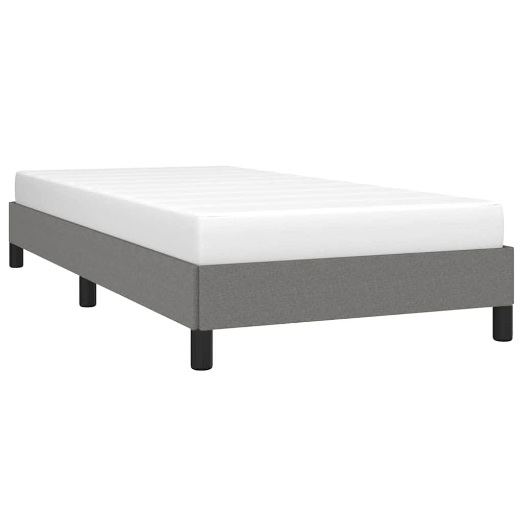 Sengeramme uden madras Mørkegrå 100x200 cm Stof