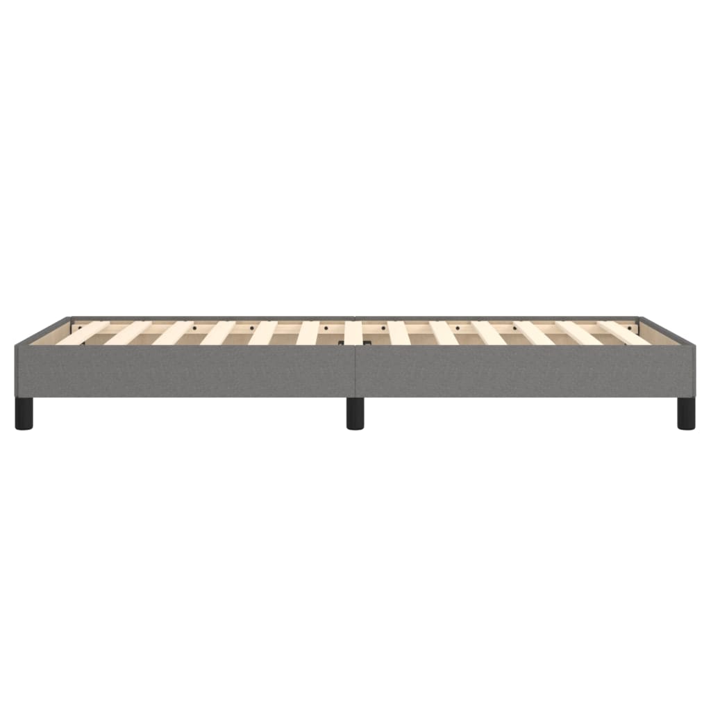 Sengeramme uden madras Mørkegrå 100x200 cm Stof
