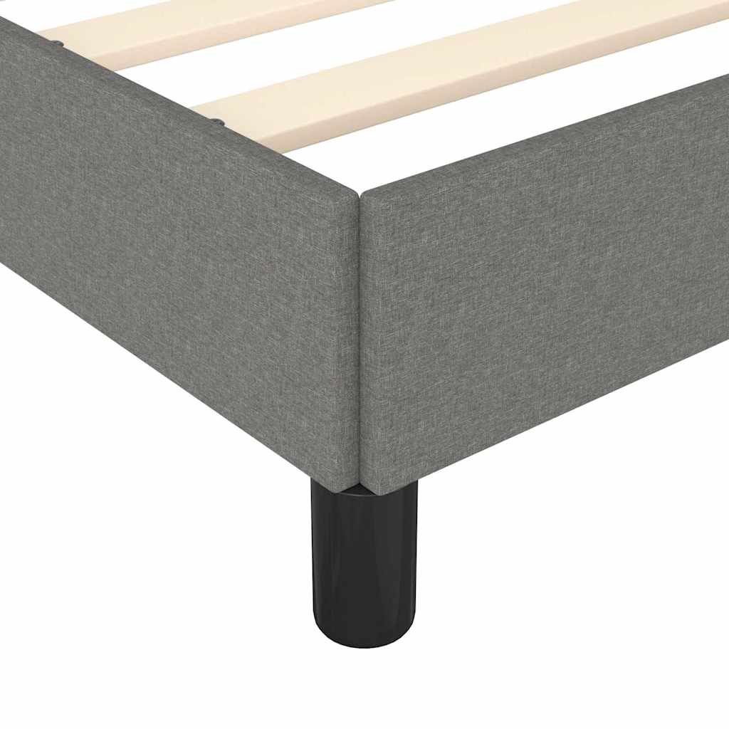 Sengeramme uden madras Mørkegrå 100x200 cm Stof