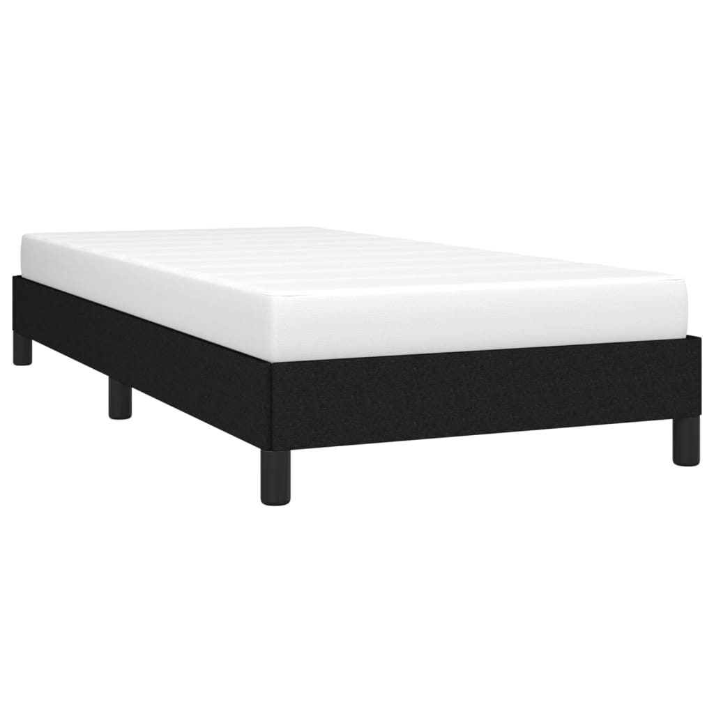 Sengeramme uden madras Sort 100x200 cm Stof