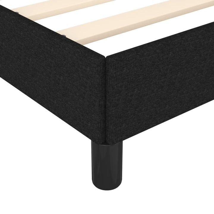 Sengeramme uden madras Sort 100x200 cm Stof