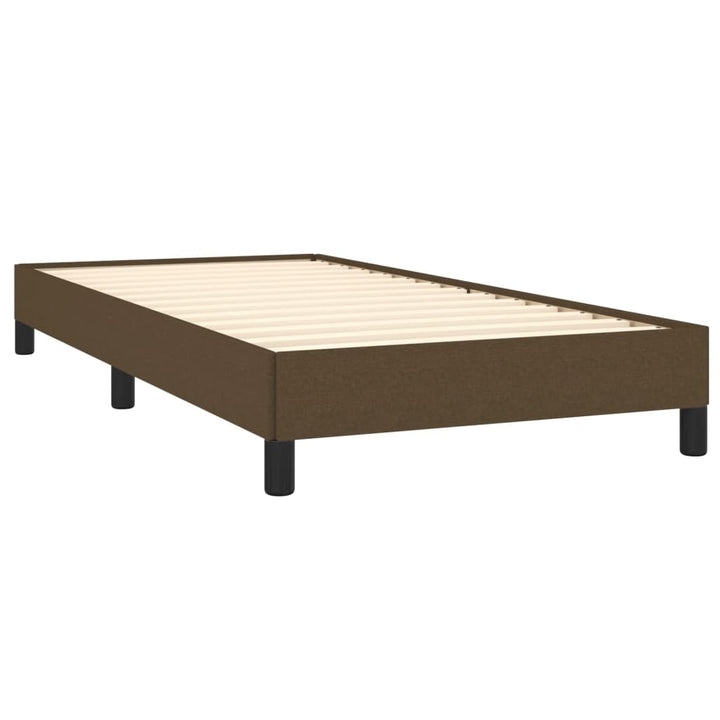 Sengeramme uden madras Mørkebrun 100x200 cm Stof