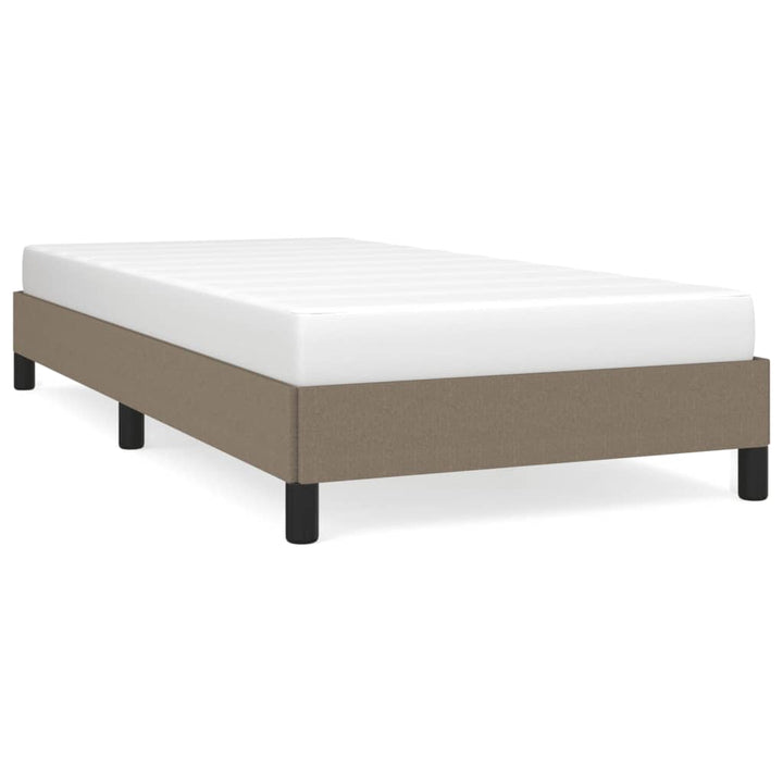 Sengeramme uden madras Taupe 100x200 cm Stof