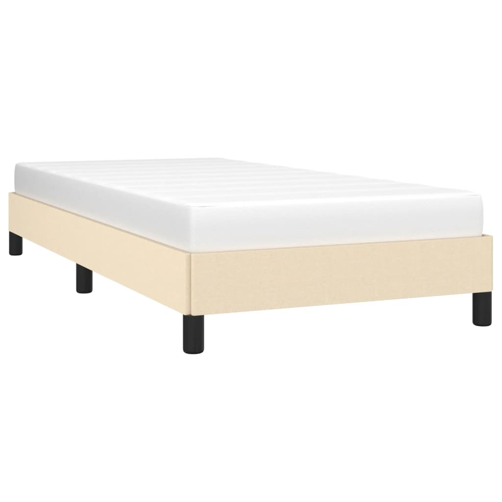 Sengeramme uden madras Creme 100x200 cm Stof