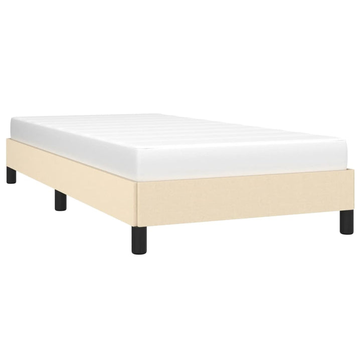 Sengeramme uden madras Creme 100x200 cm Stof