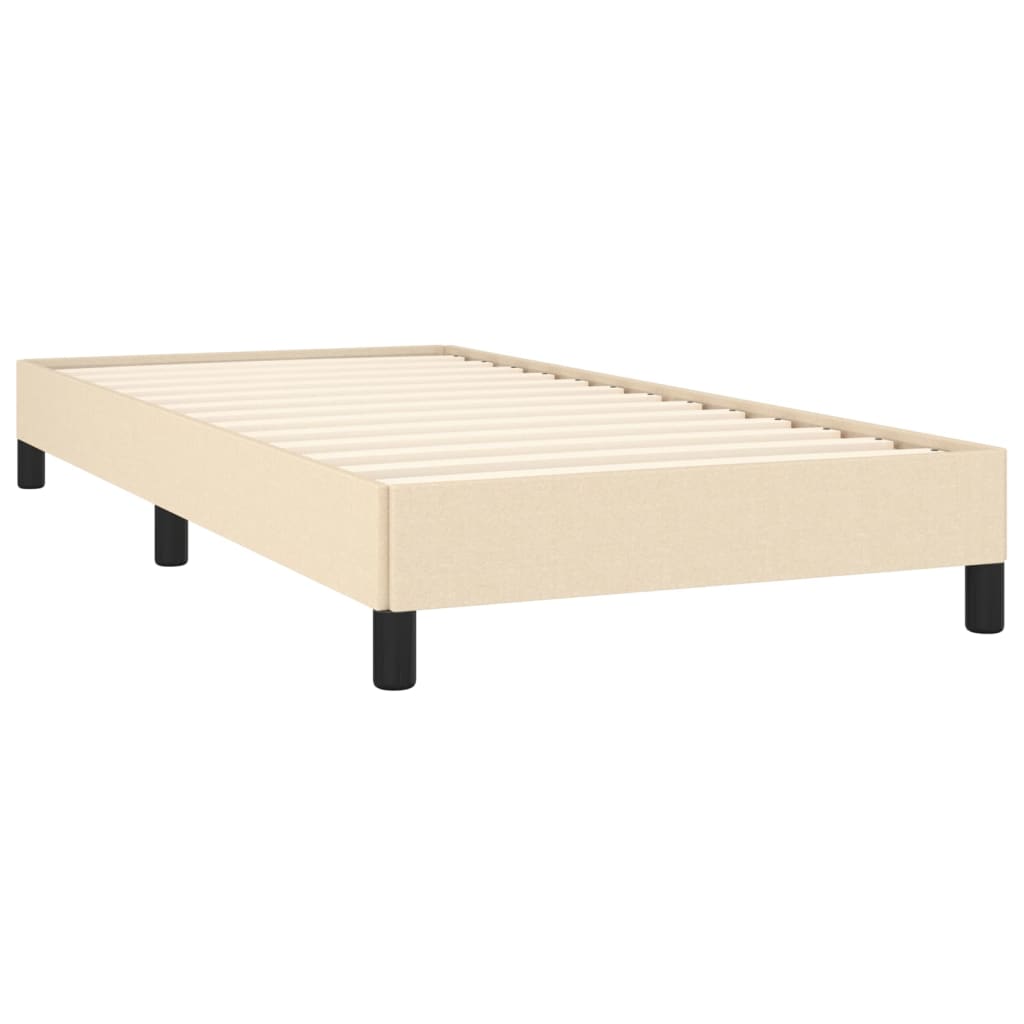Sengeramme uden madras Creme 100x200 cm Stof