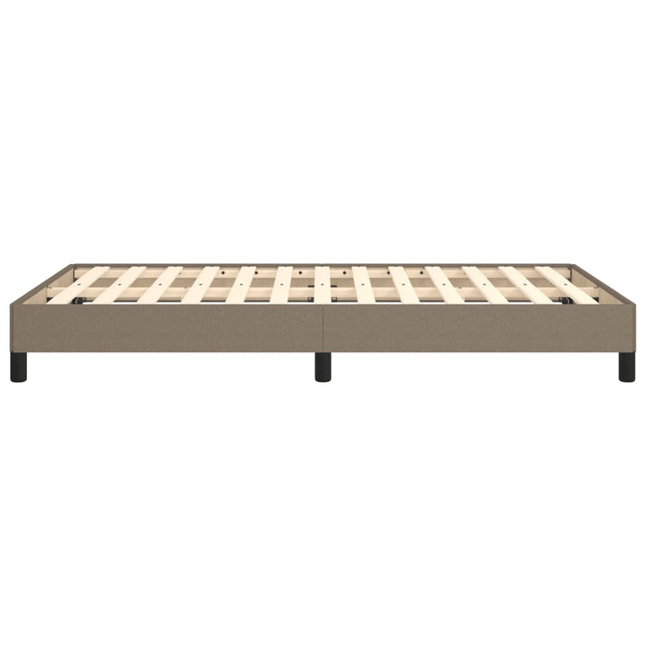 Sengeramme uden madras Taupe 120x200 cm Stof