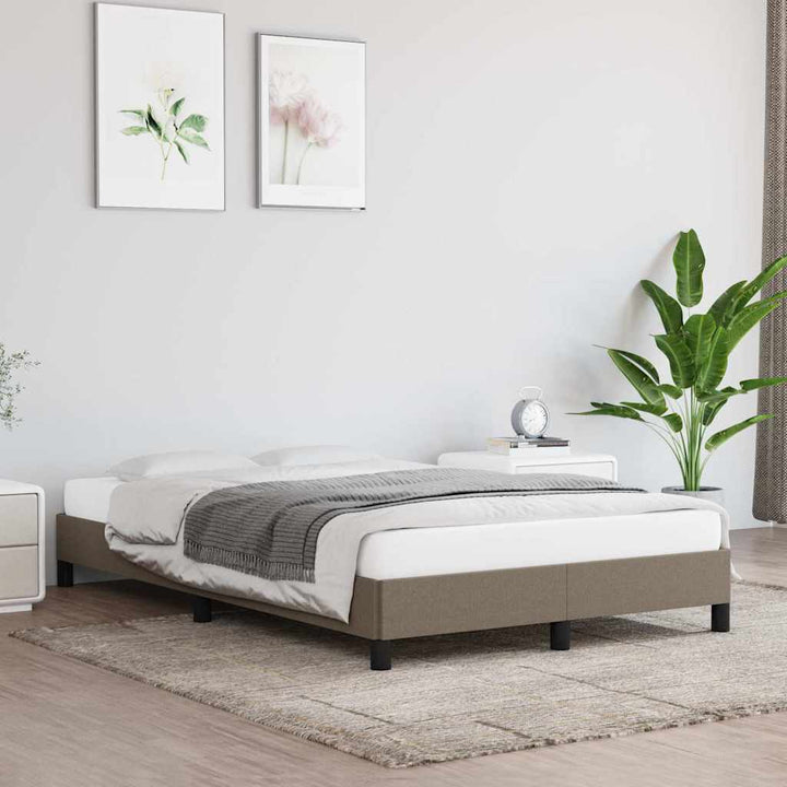Sengeramme uden madras Taupe 120x200 cm Stof