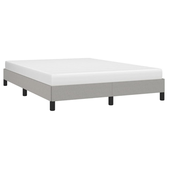 sengeramme uden madras 140x190 cm stof lysegrå