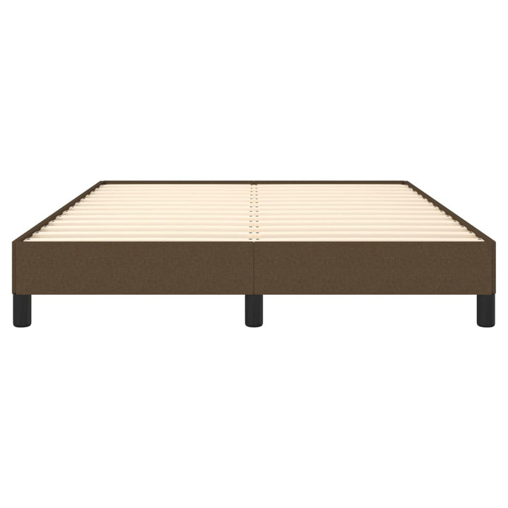 sengeramme uden madras 140x190 cm stof mørkebrun