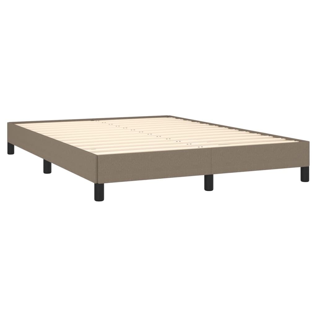 sengeramme uden madras 140x190 cm stof gråbrun