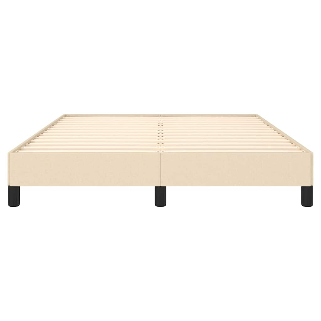 sengeramme uden madras 140x190 cm stof cremefarvet