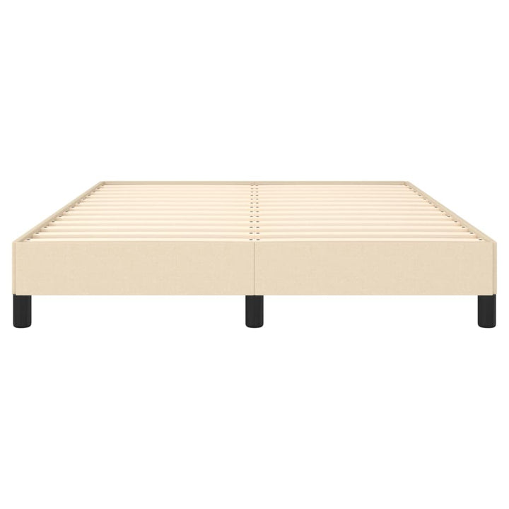 sengeramme uden madras 140x190 cm stof cremefarvet