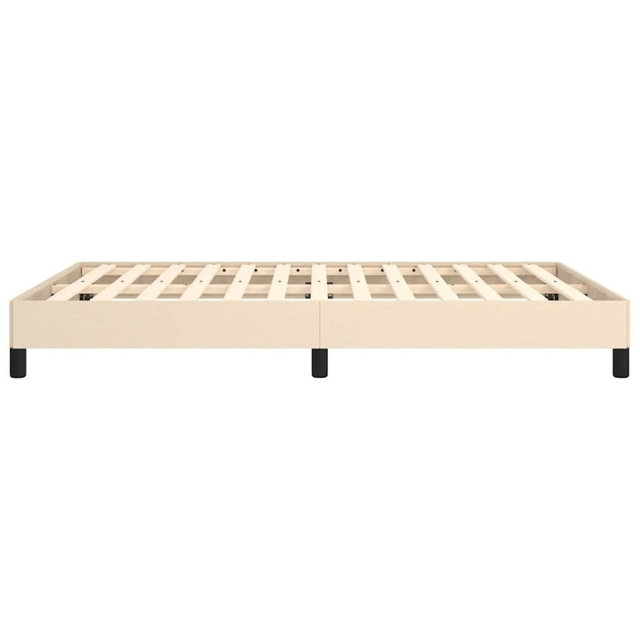 sengeramme uden madras 140x190 cm stof cremefarvet