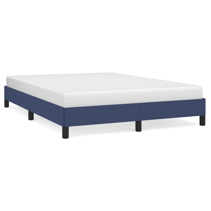 sengeramme uden madras 140x190 cm stof blå