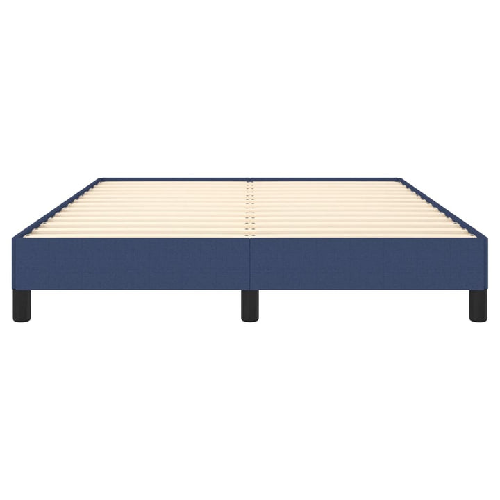 sengeramme uden madras 140x190 cm stof blå