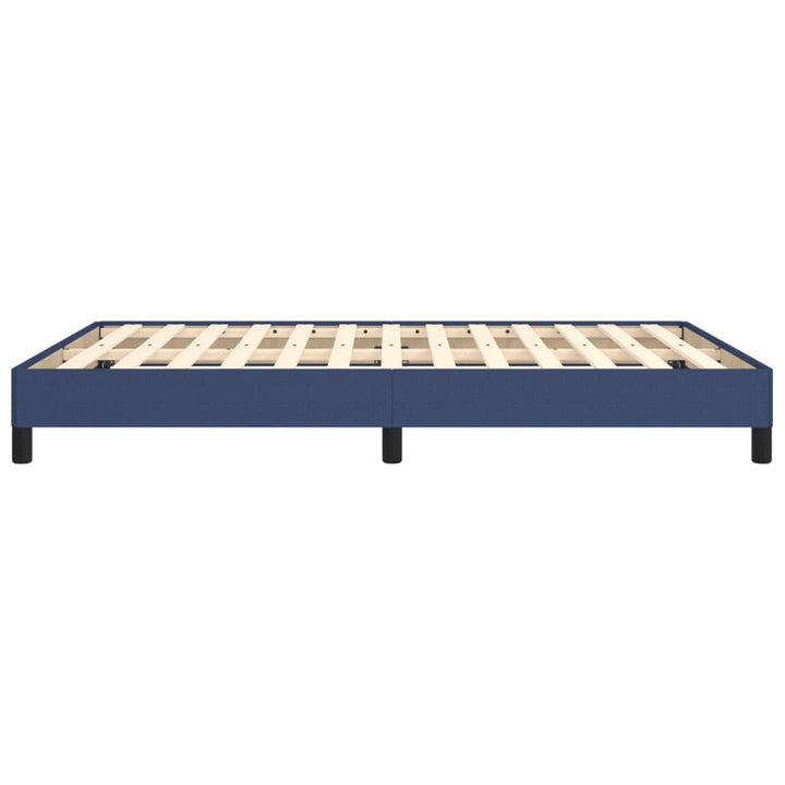 sengeramme uden madras 140x190 cm stof blå