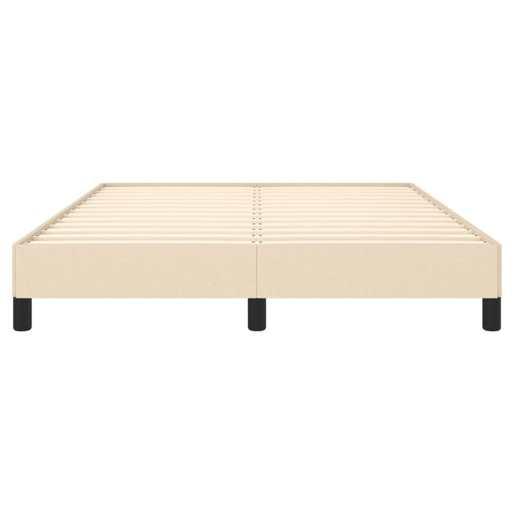 sengeramme uden madras 140x200 cm stof cremefarvet
