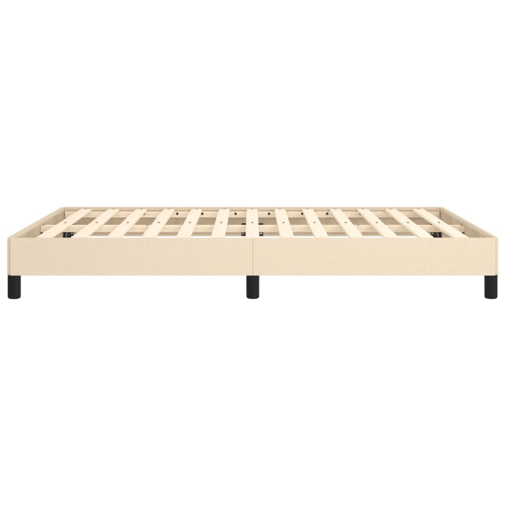 sengeramme uden madras 140x200 cm stof cremefarvet