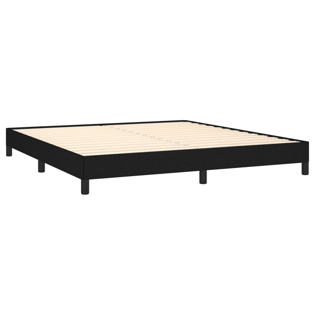 sengeramme uden madras 160x200 cm stof sort