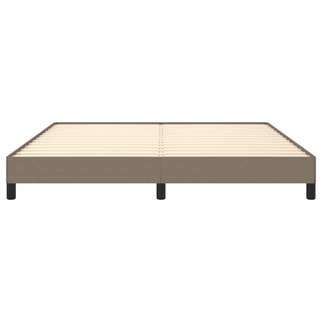 sengeramme uden madras 160x200 cm stof gråbrun