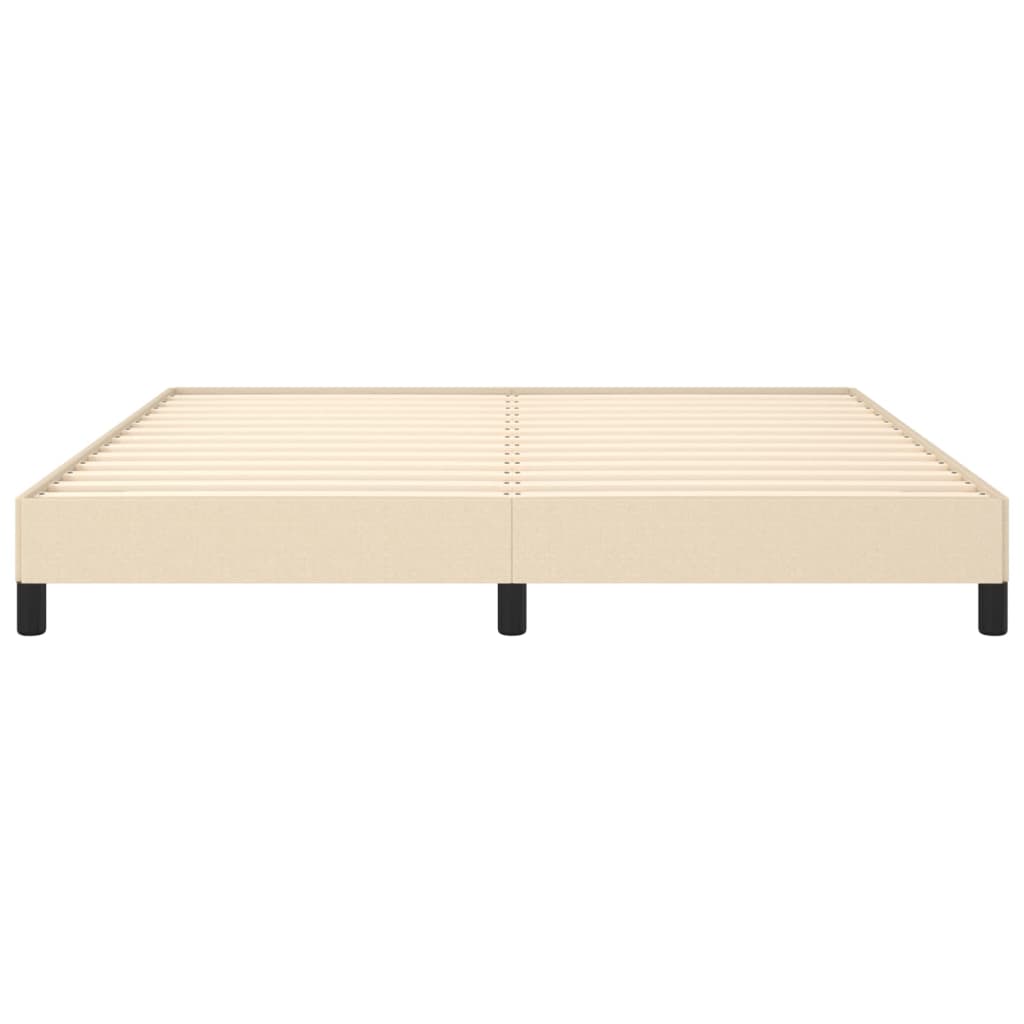 sengeramme uden madras 160x200 cm stof cremefarvet