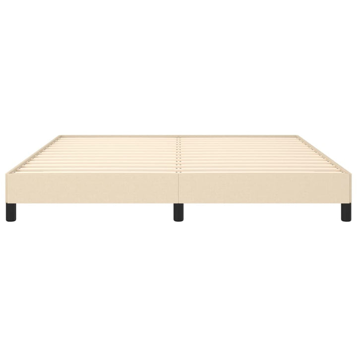 sengeramme uden madras 160x200 cm stof cremefarvet