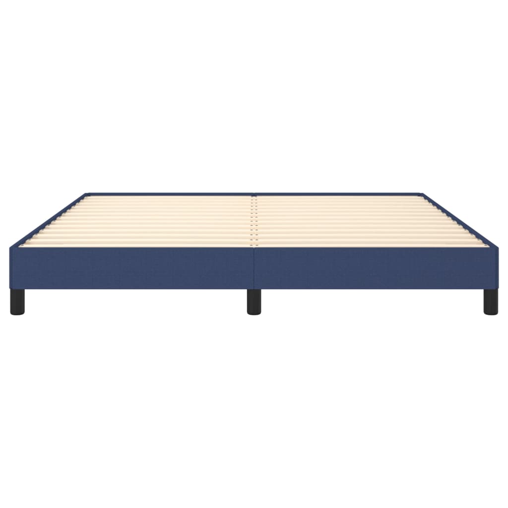 sengeramme uden madras 160x200 cm stof blå